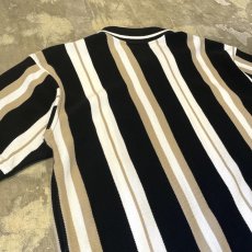画像9: 【YVES SAINT LAURENT】LOGO PATCHED STRIPE PATTERN S/S POLO SHIRT / Mens M (9)