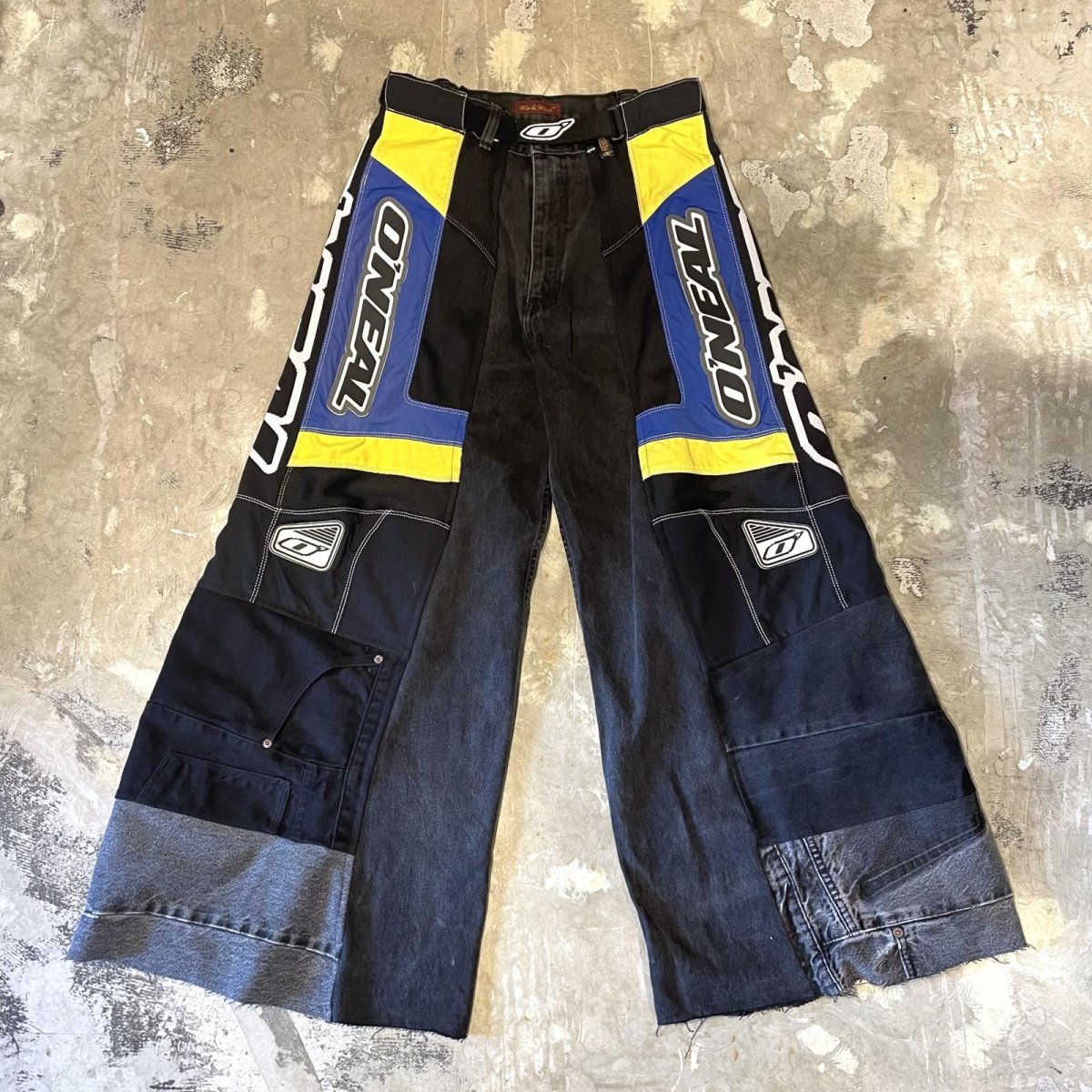 画像1: 【Wiz&Witch】"UNITED" RACING WIDE DENIM PANTS / OS (1)