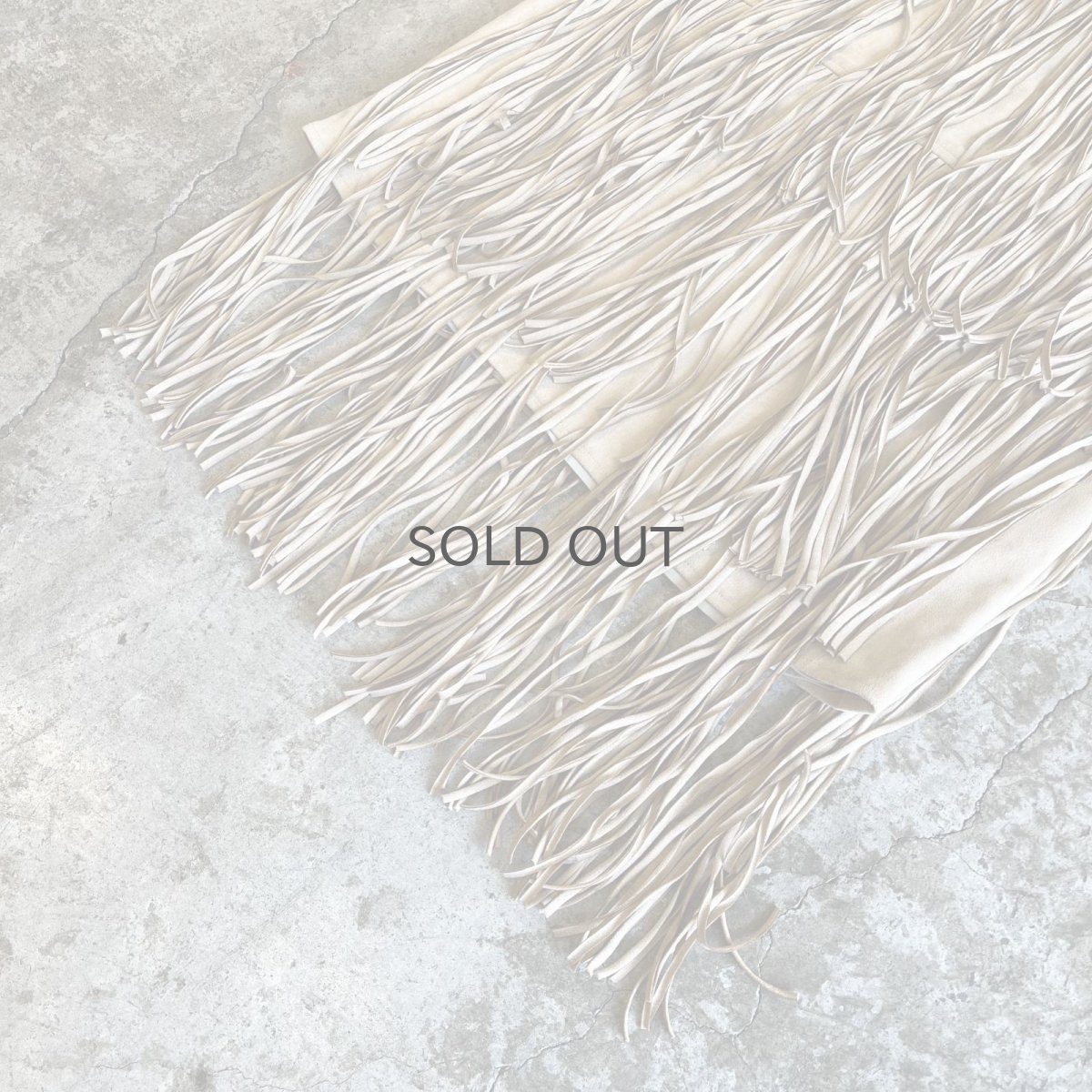 画像5: FAUX SUEDE TIERED DESIGN FRINGE SKIRT / W26 (5)