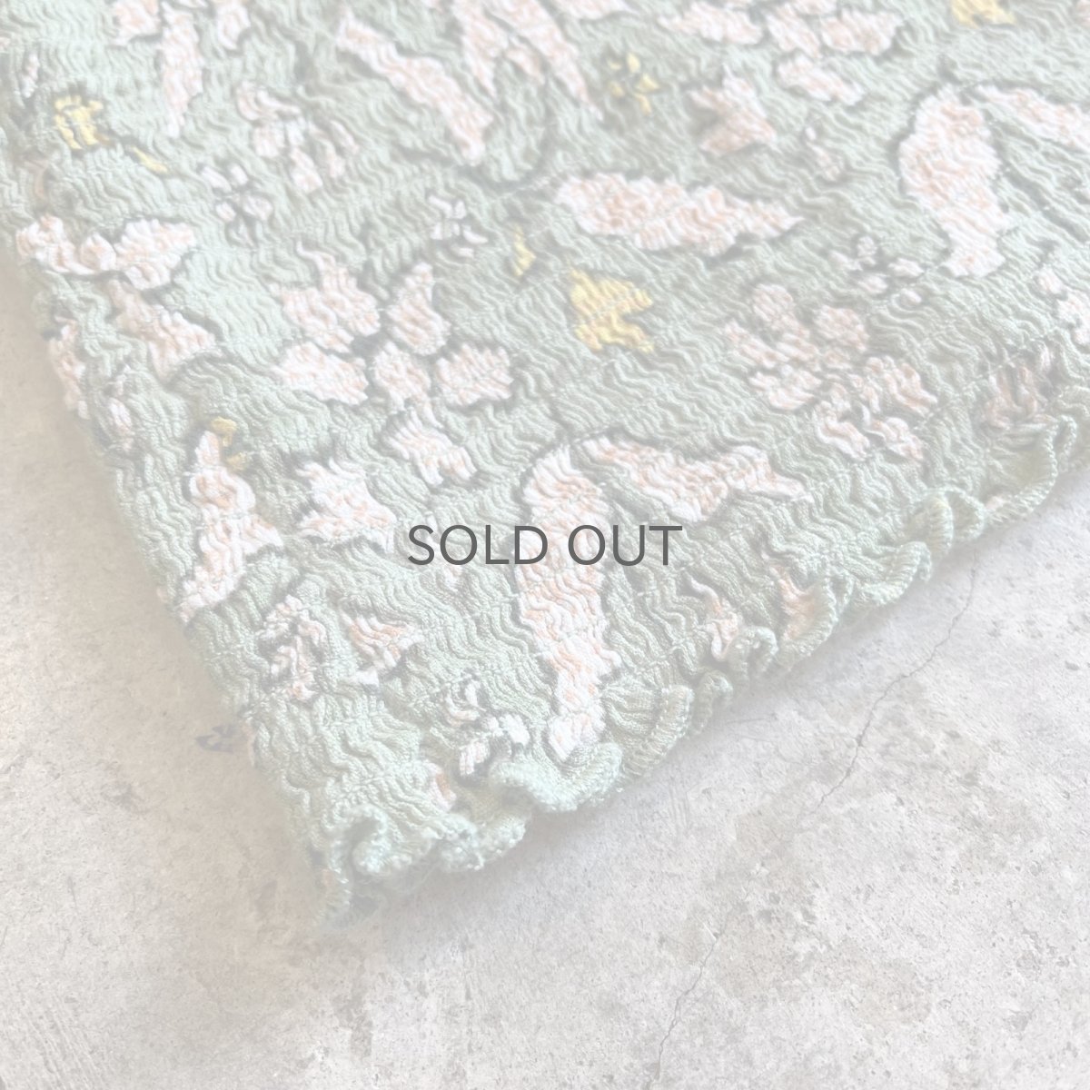 画像3: ALL OVER FLOWER PATTERN GATHER DESIGN CAMISOLE TOPS / Ladies S~M(M) (3)