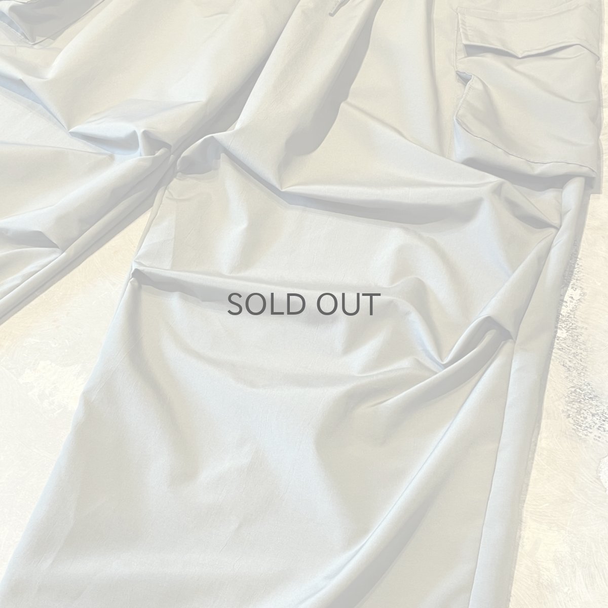 画像6: 【WONDERGROUND】KNEE TUCK WIDE SILHOUETTE CADGO PANTS / GREEN / OS (6)