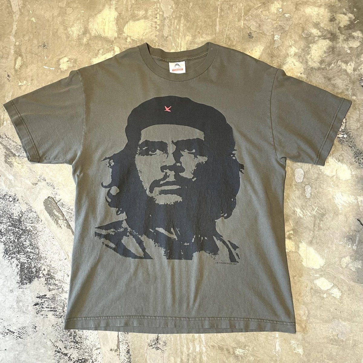 画像1: "GUEVARA" FACE FRONT PRINTED S/S TEE / Mens L (1)