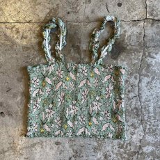 画像2: ALL OVER FLOWER PATTERN GATHER DESIGN CAMISOLE TOPS / Ladies S~M(M) (2)