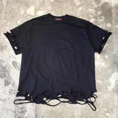 画像1: 【Wiz&Witch】"DIRTY BEAUTIFUL" DAMAGE ART TEE / BLACK / OS (1)