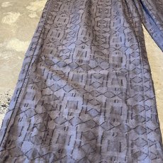 画像7: ALL OVER GEOMETRIC PATTERN WIDE SILHOUETTE PANTS / ~W32 (7)