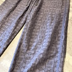 画像6: ALL OVER GEOMETRIC PATTERN WIDE SILHOUETTE PANTS / ~W32 (6)