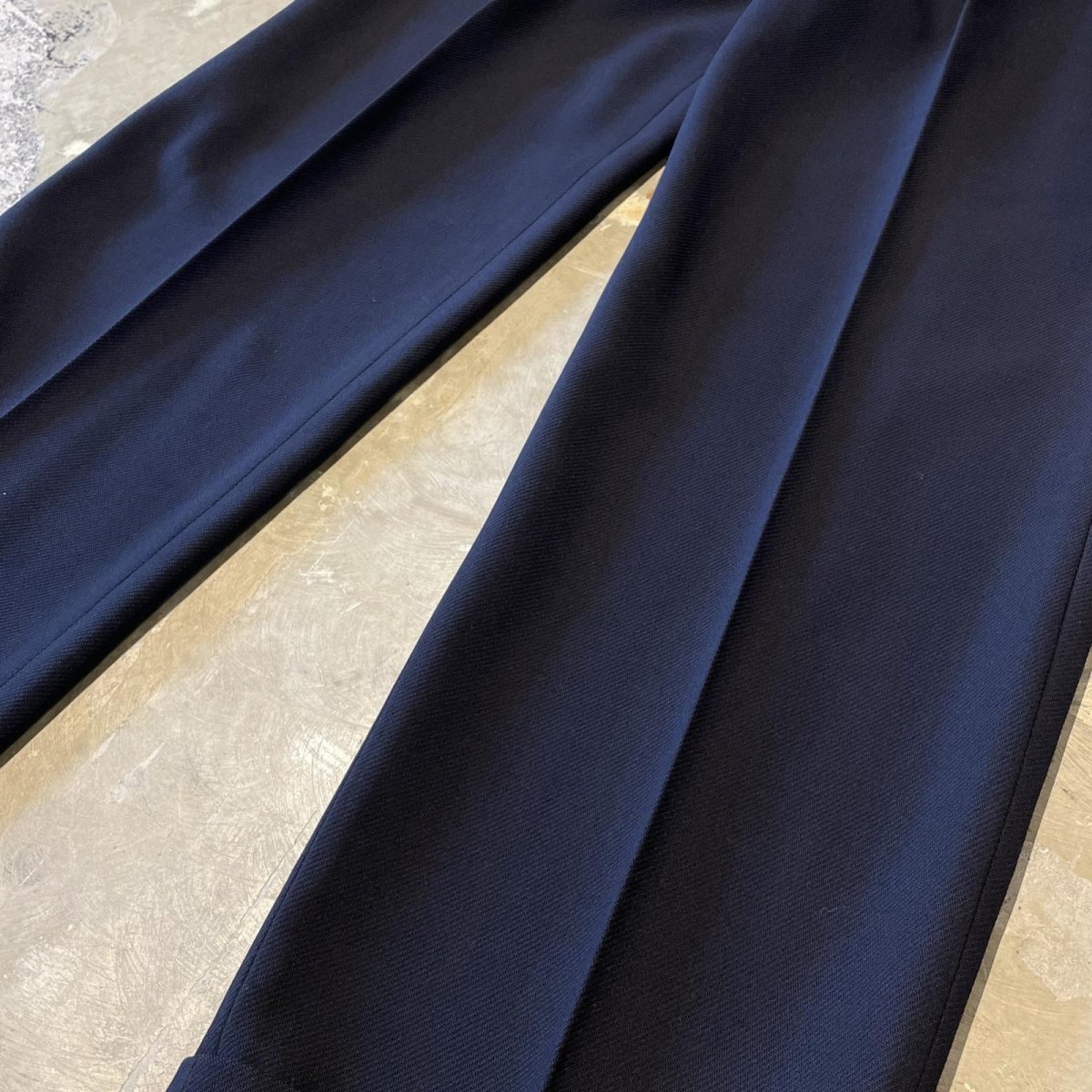 画像6: 【EMPORIO ARMANI】DARK NAVY COLOR STRAIGHT SLACKS / W28 / MADE IN ITARY (6)