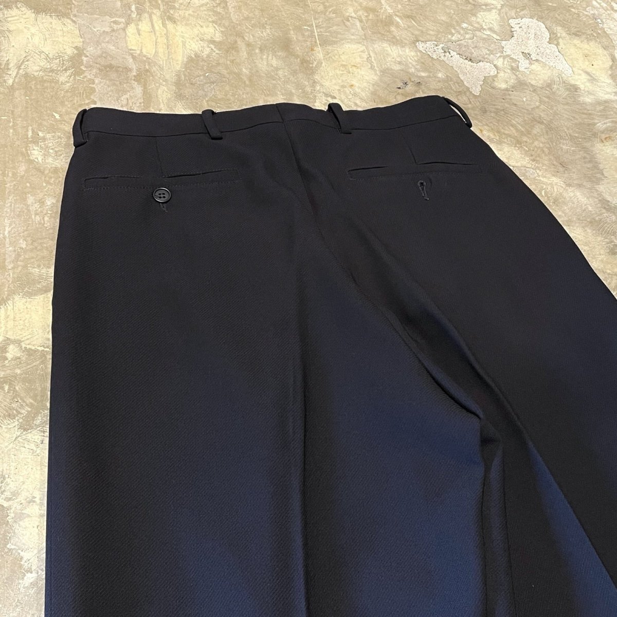 画像9: 【EMPORIO ARMANI】DARK NAVY COLOR STRAIGHT SLACKS / W28 / MADE IN ITARY (9)