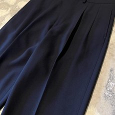 画像4: 【EMPORIO ARMANI】DARK NAVY COLOR STRAIGHT SLACKS / W28 / MADE IN ITARY (4)