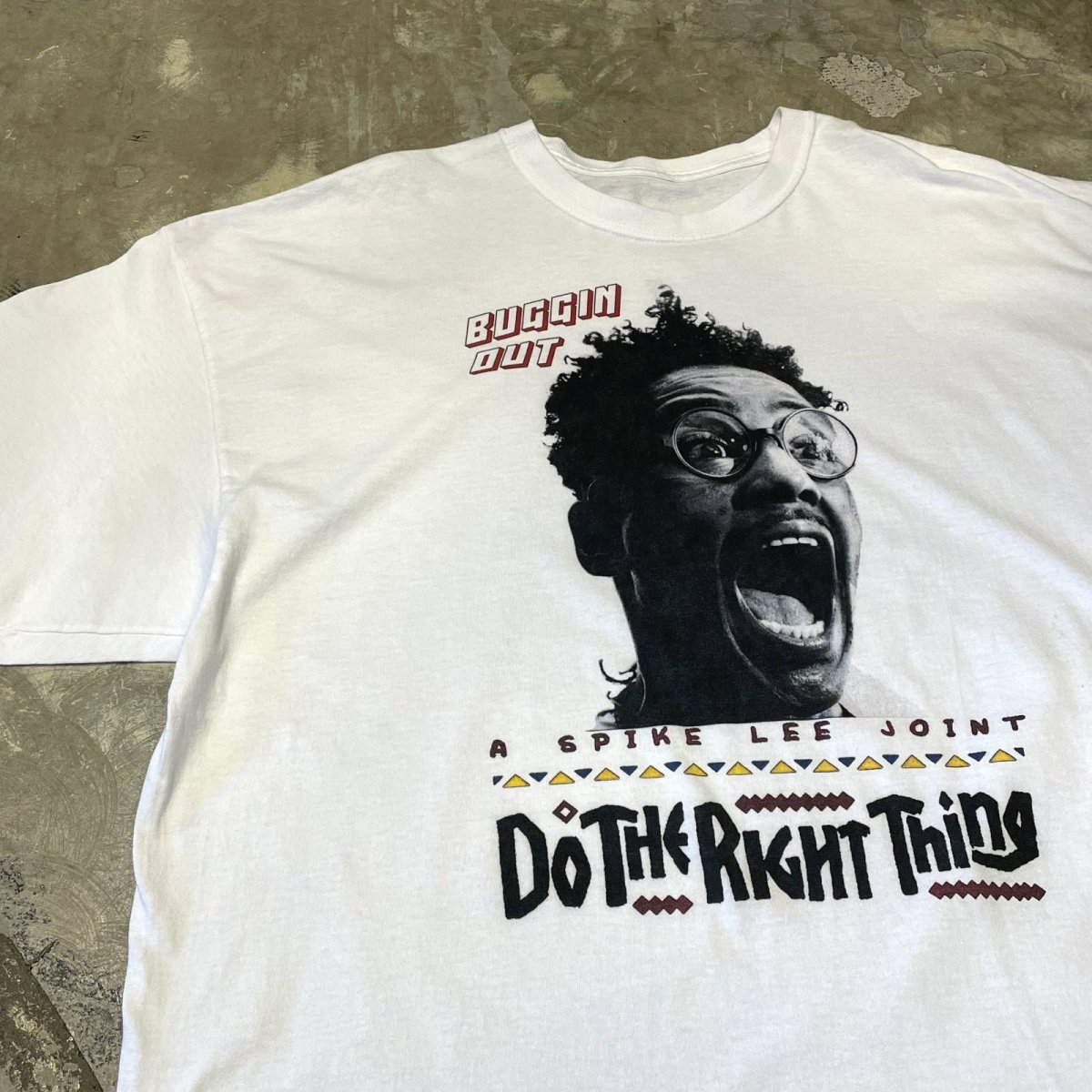 画像3: "DO THE RIGHT THING" FRONT FACE PRINTED MOVIE S/S TEE / Mens XL (3)