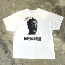 画像1: "DO THE RIGHT THING" FRONT FACE PRINTED MOVIE S/S TEE / Mens XL (1)