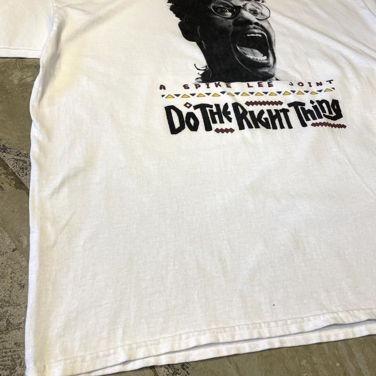 画像5: "DO THE RIGHT THING" FRONT FACE PRINTED MOVIE S/S TEE / Mens XL (5)