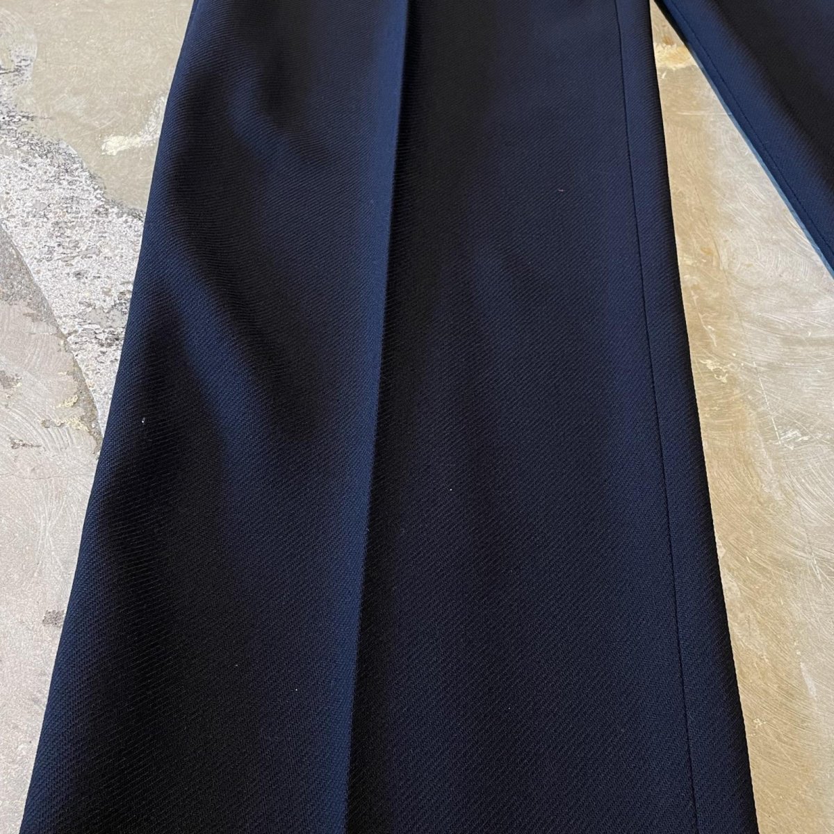 画像7: 【EMPORIO ARMANI】DARK NAVY COLOR STRAIGHT SLACKS / W28 / MADE IN ITARY (7)