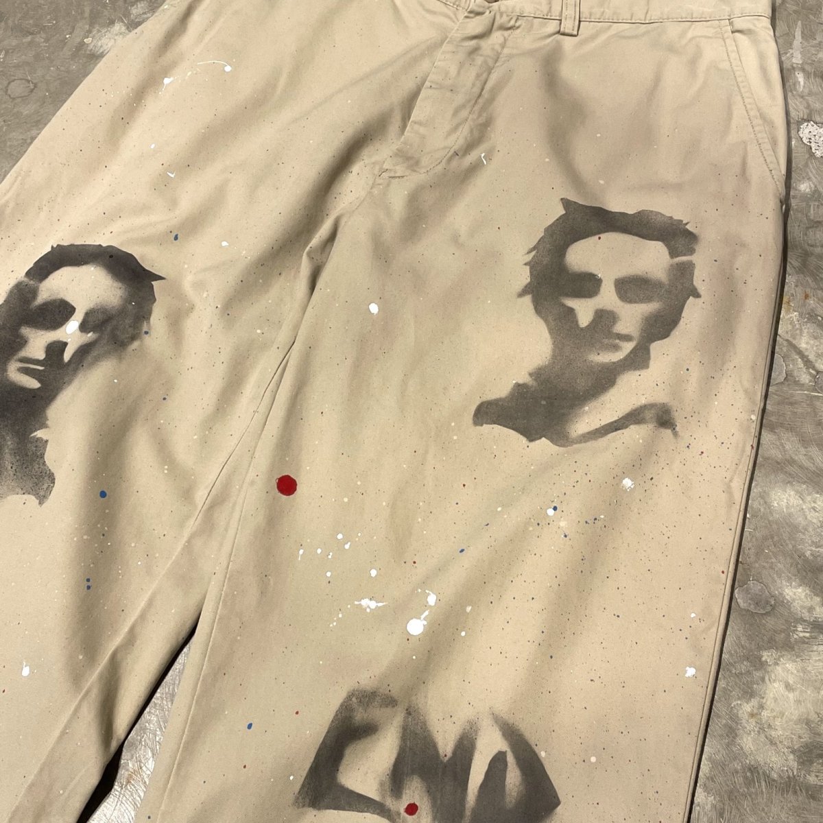 画像4: 【POLO RALPH LAUREN】SPLASH PATTERN SYINCIL PRINTED COTTON PANTS / W32 (4)