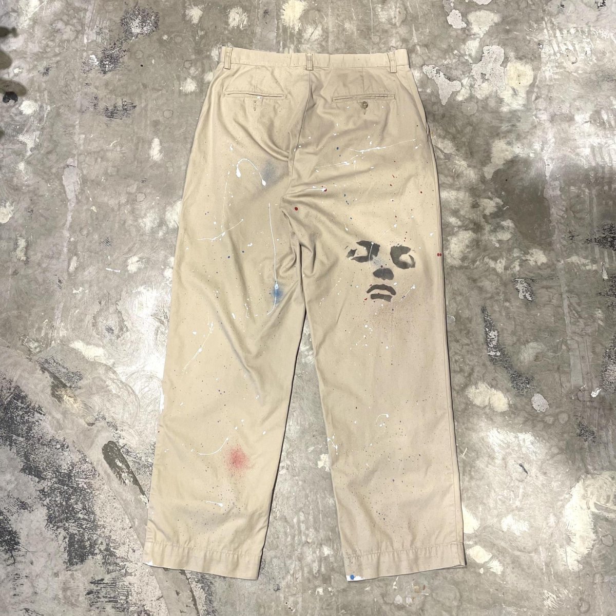 画像2: 【POLO RALPH LAUREN】SPLASH PATTERN SYINCIL PRINTED COTTON PANTS / W32 (2)