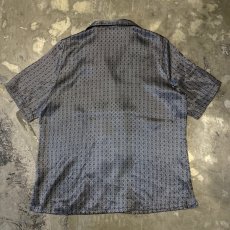 画像2: ALL OVER PATTERN OPEN COLLAR S/S PAJAMA SHIRT / Mens M (2)