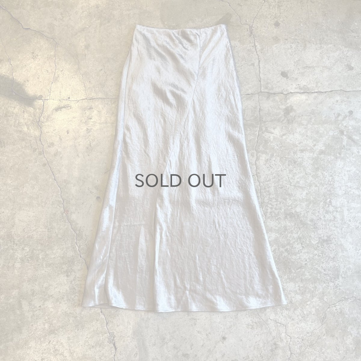 画像1: LUSTER METALLIC COLOR A LINE DESIGN LONG SKIRT / W24~W25 (1)