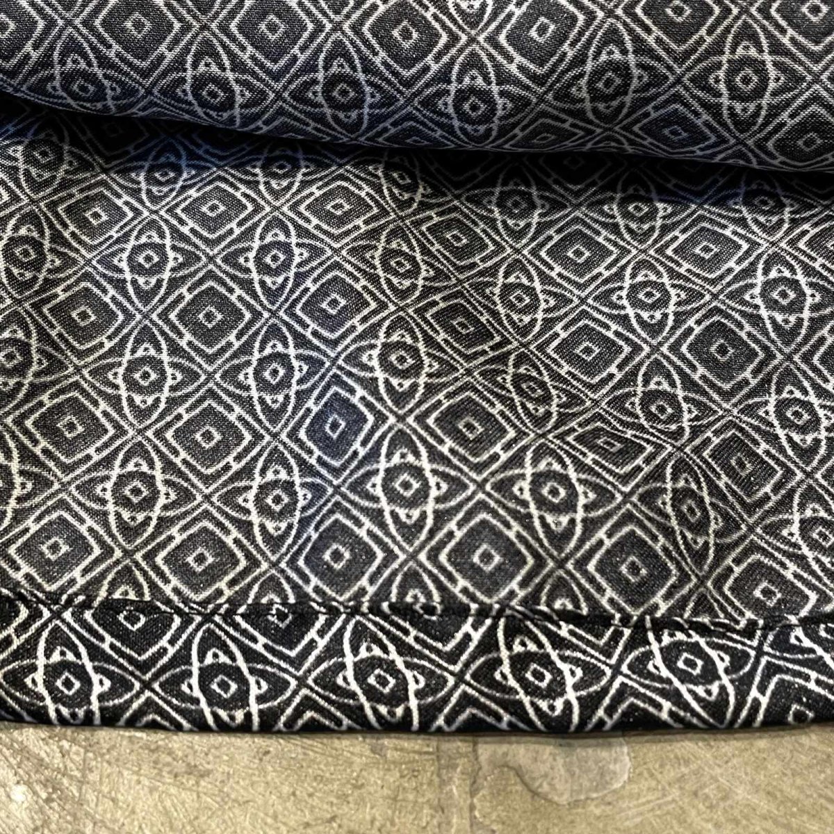 画像8: ALL OVER PATTERN OPEN COLLAR S/S PAJAMA SHIRT / Mens M (8)