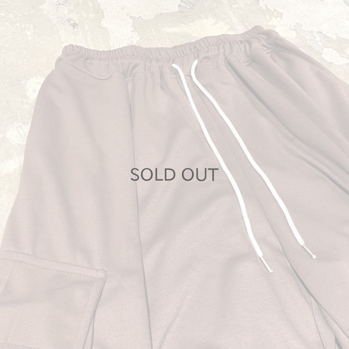 画像3: 【WONDERGROUND】BIG CARGO POCKET WIDE SWEAT PANTS / BROWN / OS (3)