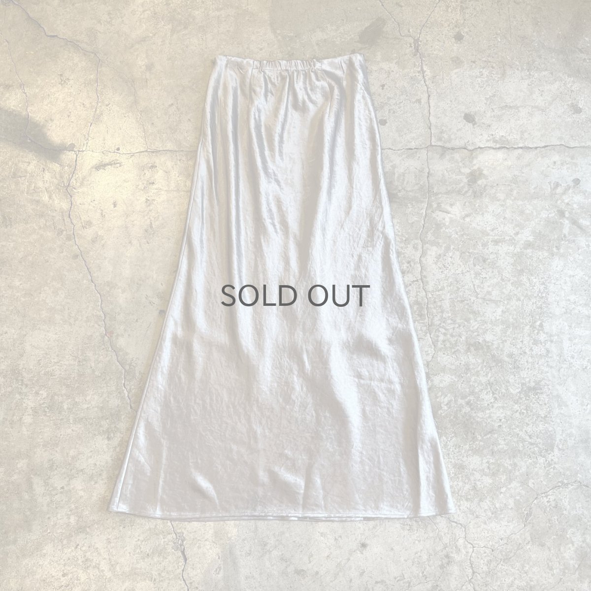 画像2: LUSTER METALLIC COLOR A LINE DESIGN LONG SKIRT / W24~W25 (2)