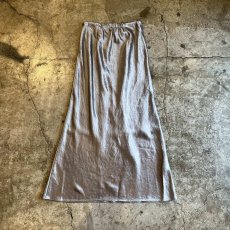 画像2: LUSTER METALLIC COLOR A LINE DESIGN LONG SKIRT / W24~W25 (2)