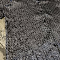 画像5: ALL OVER PATTERN OPEN COLLAR S/S PAJAMA SHIRT / Mens M (5)