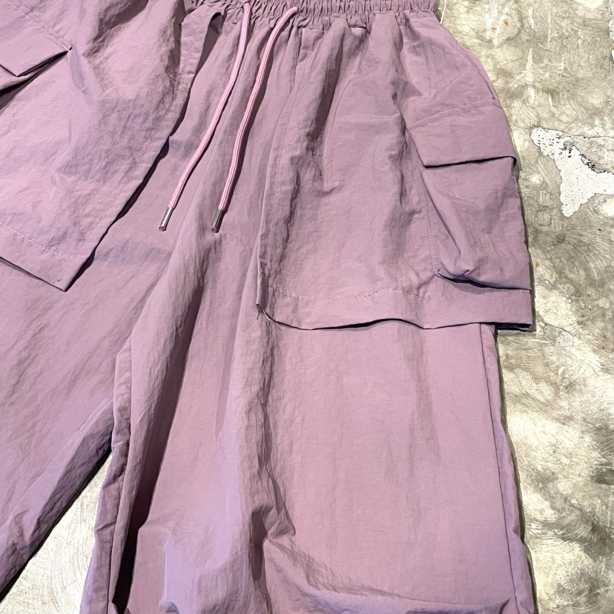 画像4: 【WONDERGROUND】LAYERED COLOR APRON PANTS / PURPLE / OS (4)