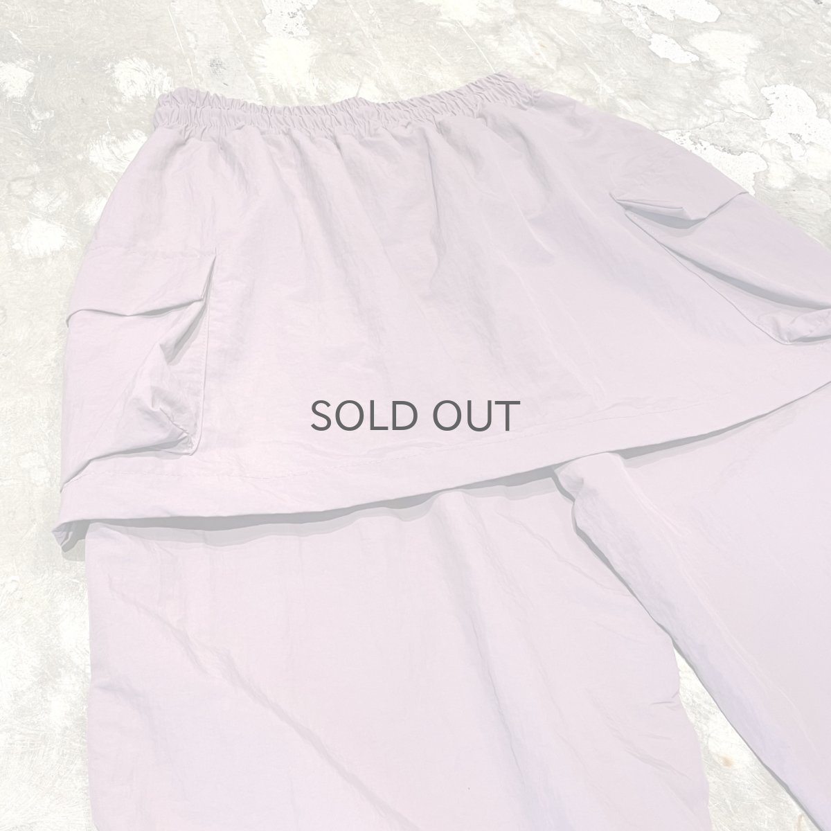 画像9: 【WONDERGROUND】LAYERED COLOR APRON PANTS / PURPLE / OS (9)