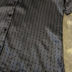 画像6: ALL OVER PATTERN OPEN COLLAR S/S PAJAMA SHIRT / Mens M (6)