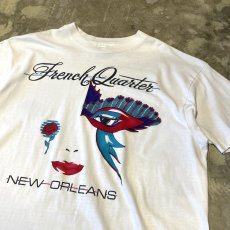 画像4: 80's MASK ART PRINTED S/S TEE / Mens XL / MADE IN USA (4)