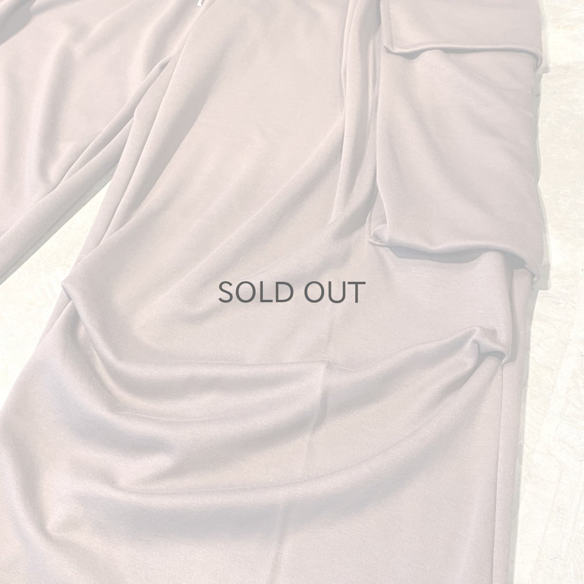 画像6: 【WONDERGROUND】BIG CARGO POCKET WIDE SWEAT PANTS / BROWN / OS (6)