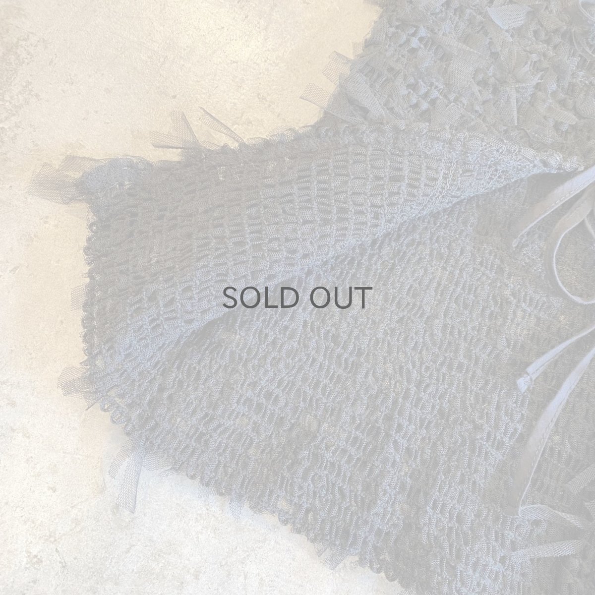 画像5: BLACK COLOR TULLE DESIGN FRINGE 2WAY CAMISOLE / FREE (5)