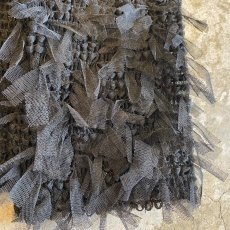 画像6: BLACK COLOR TULLE DESIGN FRINGE 2WAY CAMISOLE / FREE (6)