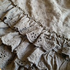 画像7: BLACK COLOR DESIGN TIERED FRILL SHORT PANTS / W24~W33 (7)