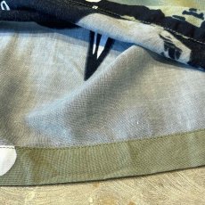 画像8: BIRDS GRAPHIC PATTERN OPEN COLLAR S/S SHIRT / Mens L(XL) (8)
