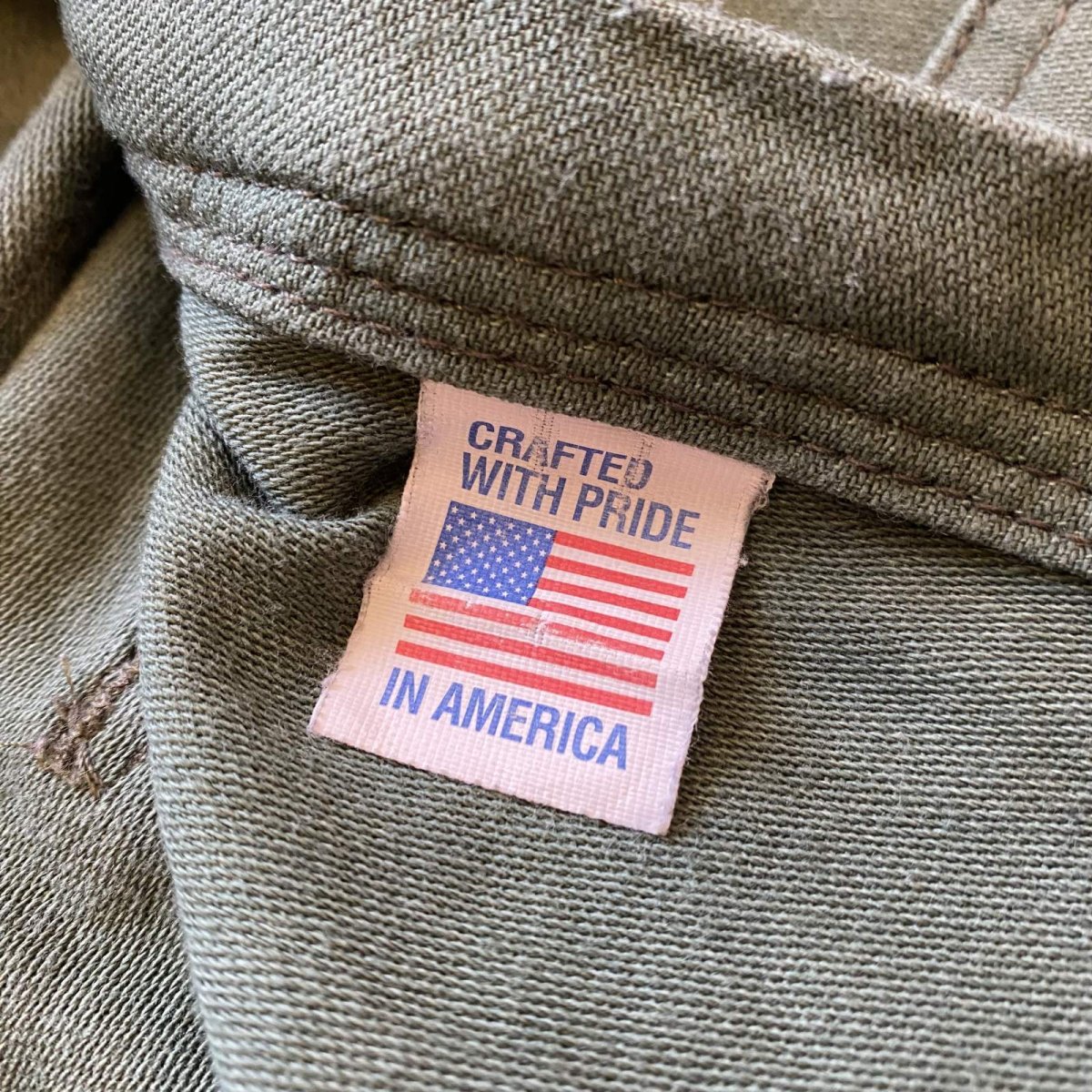 画像10: MILITARY KHAKI COLOR DESIGN BAKER PANTS / W31 / MADE IN USA (10)