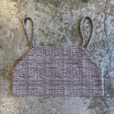 画像1: MIX COLOR TWEED PATTERN DESIGN BUSTIER / Ladies M (1)