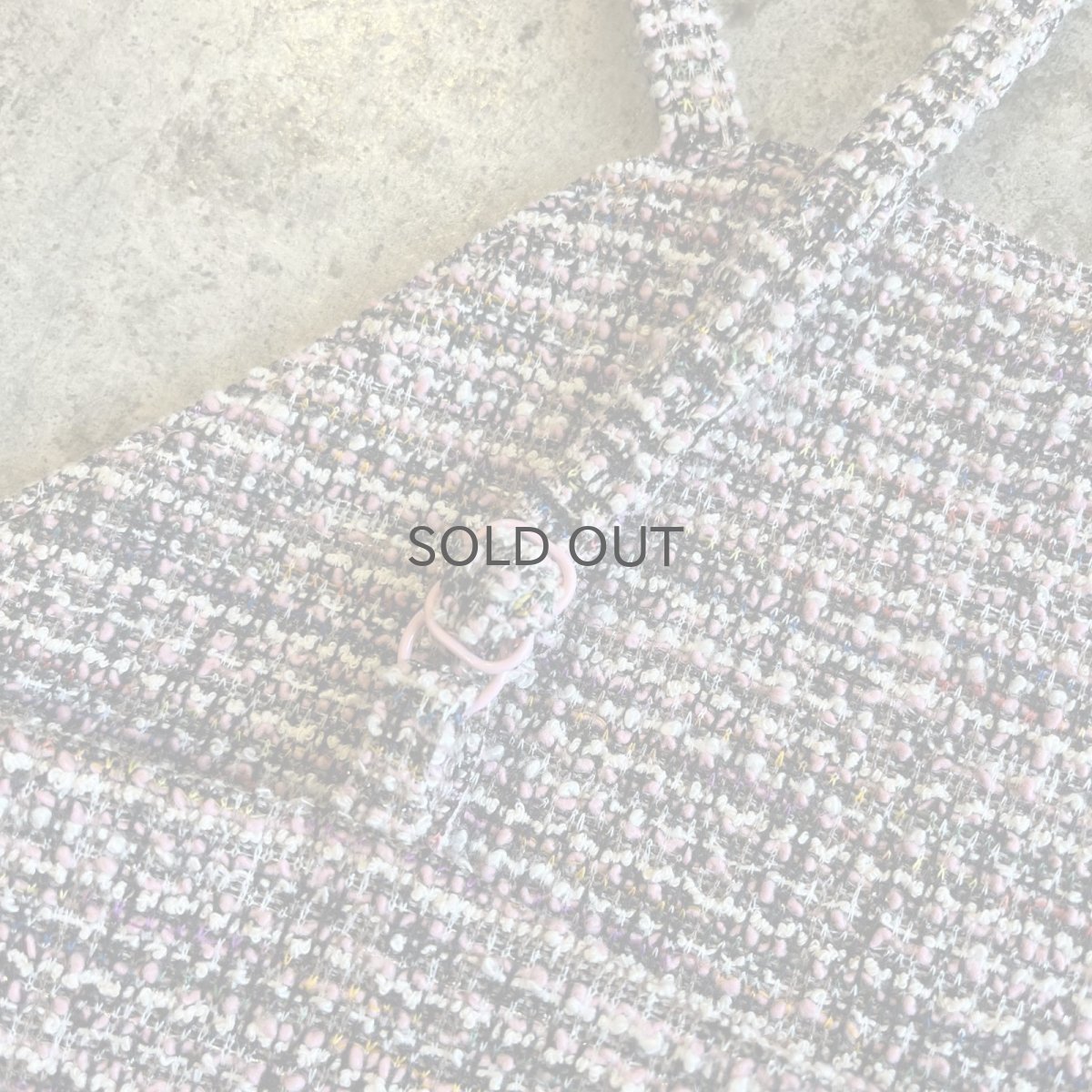 画像10: MIX COLOR TWEED PATTERN DESIGN BUSTIER / Ladies M (10)