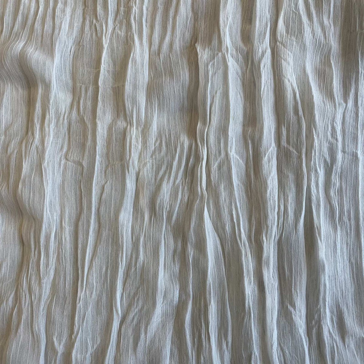 画像11: IVORY COLOR GATHER PATTERN SHEER L/S TOPS / Ladies M (11)