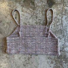画像2: MIX COLOR TWEED PATTERN DESIGN BUSTIER / Ladies M (2)