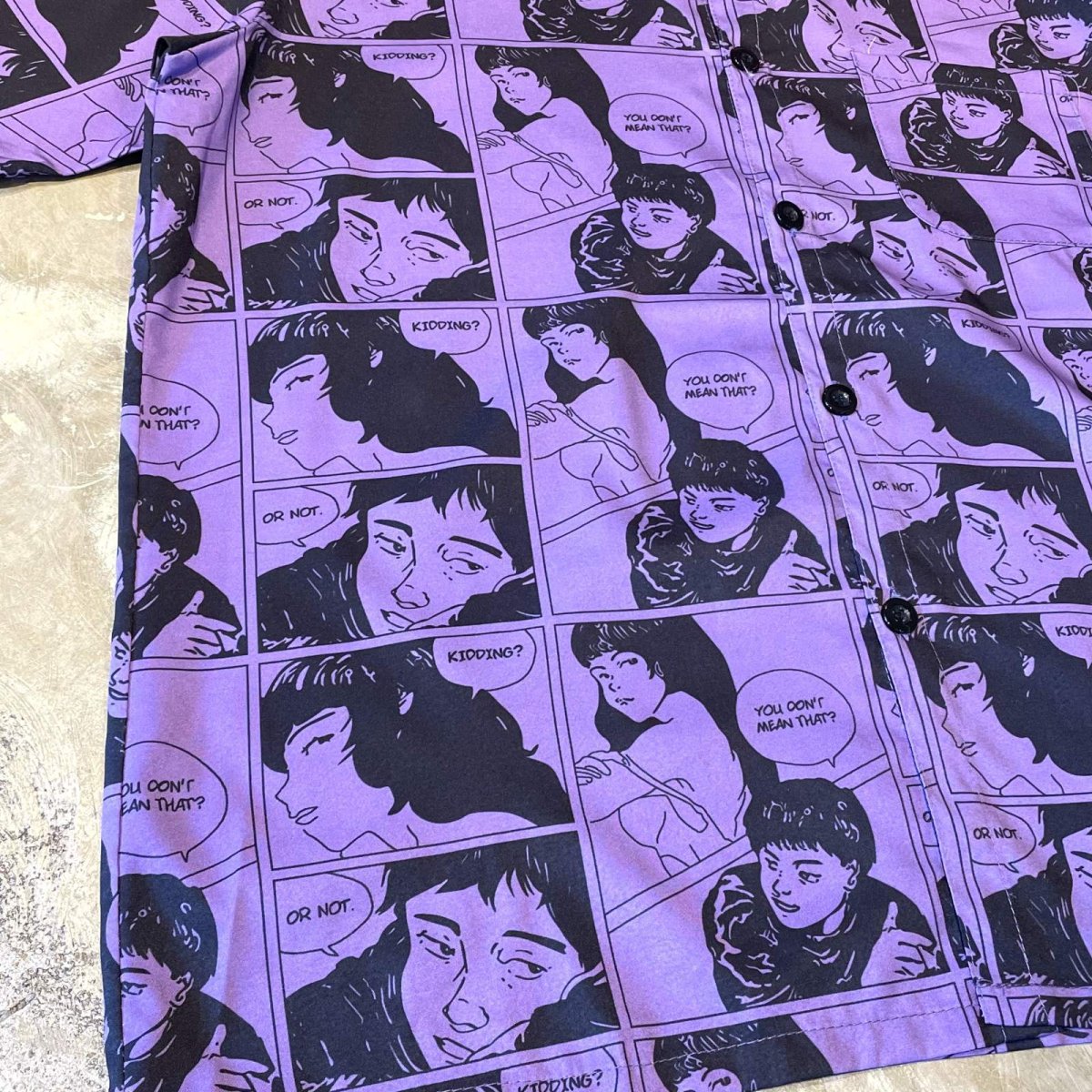 画像5: ALL OVER COMIC GRAPHIC PATTERN S/S SHIRT / Mens M (5)