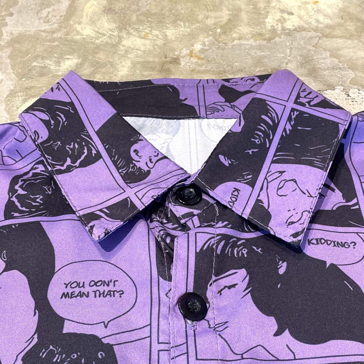 画像10: ALL OVER COMIC GRAPHIC PATTERN S/S SHIRT / Mens M (10)