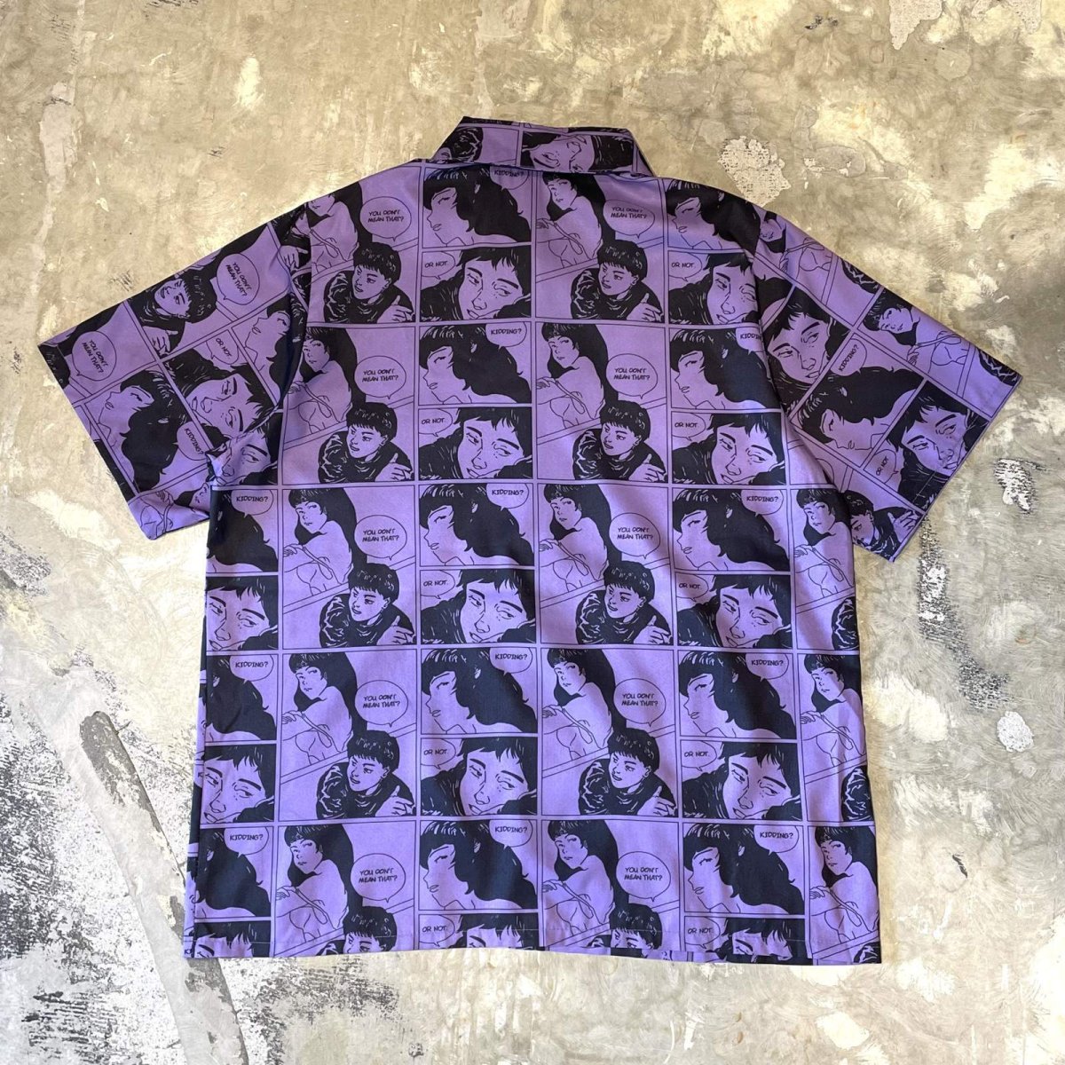 画像2: ALL OVER COMIC GRAPHIC PATTERN S/S SHIRT / Mens M (2)