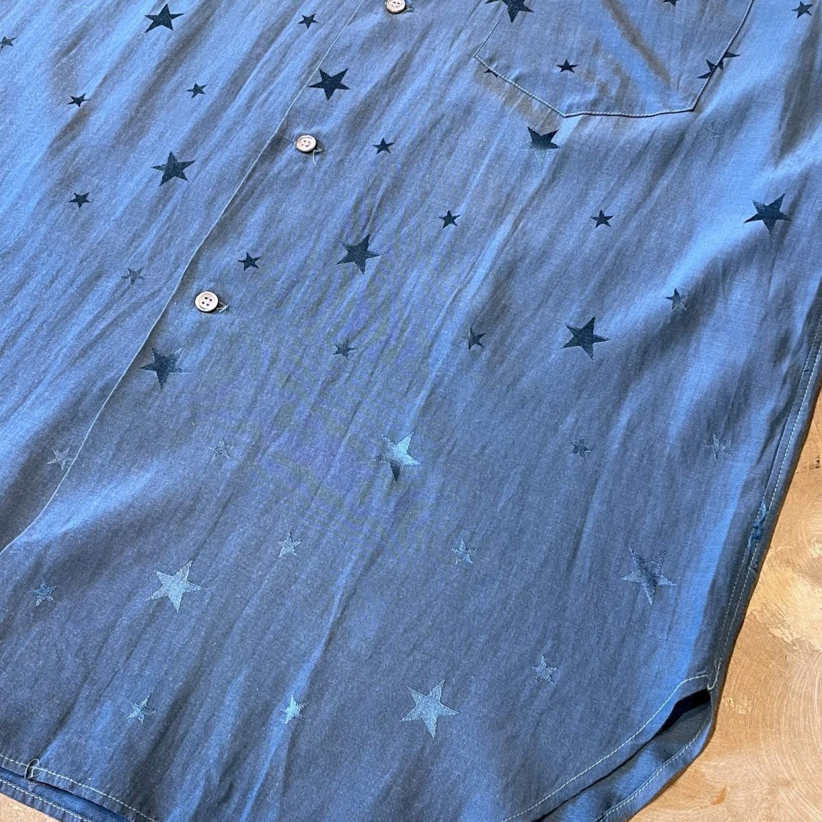 画像6: "J.CREW" STAR GRAPHIC PATTERN COLOR S/S SHIRT / MensL (6)