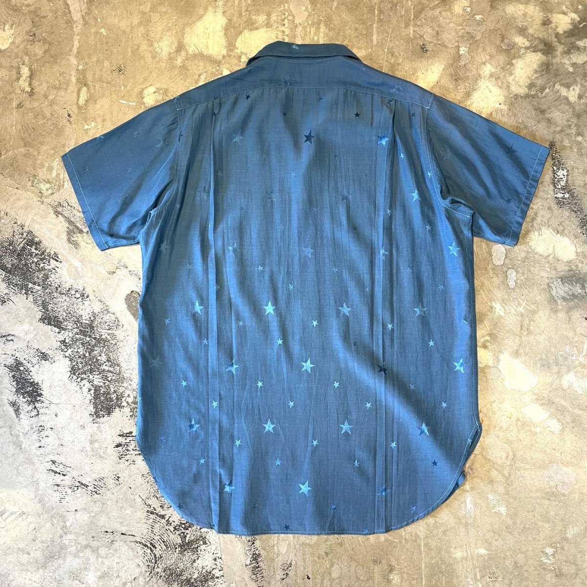 画像2: "J.CREW" STAR GRAPHIC PATTERN COLOR S/S SHIRT / MensL (2)