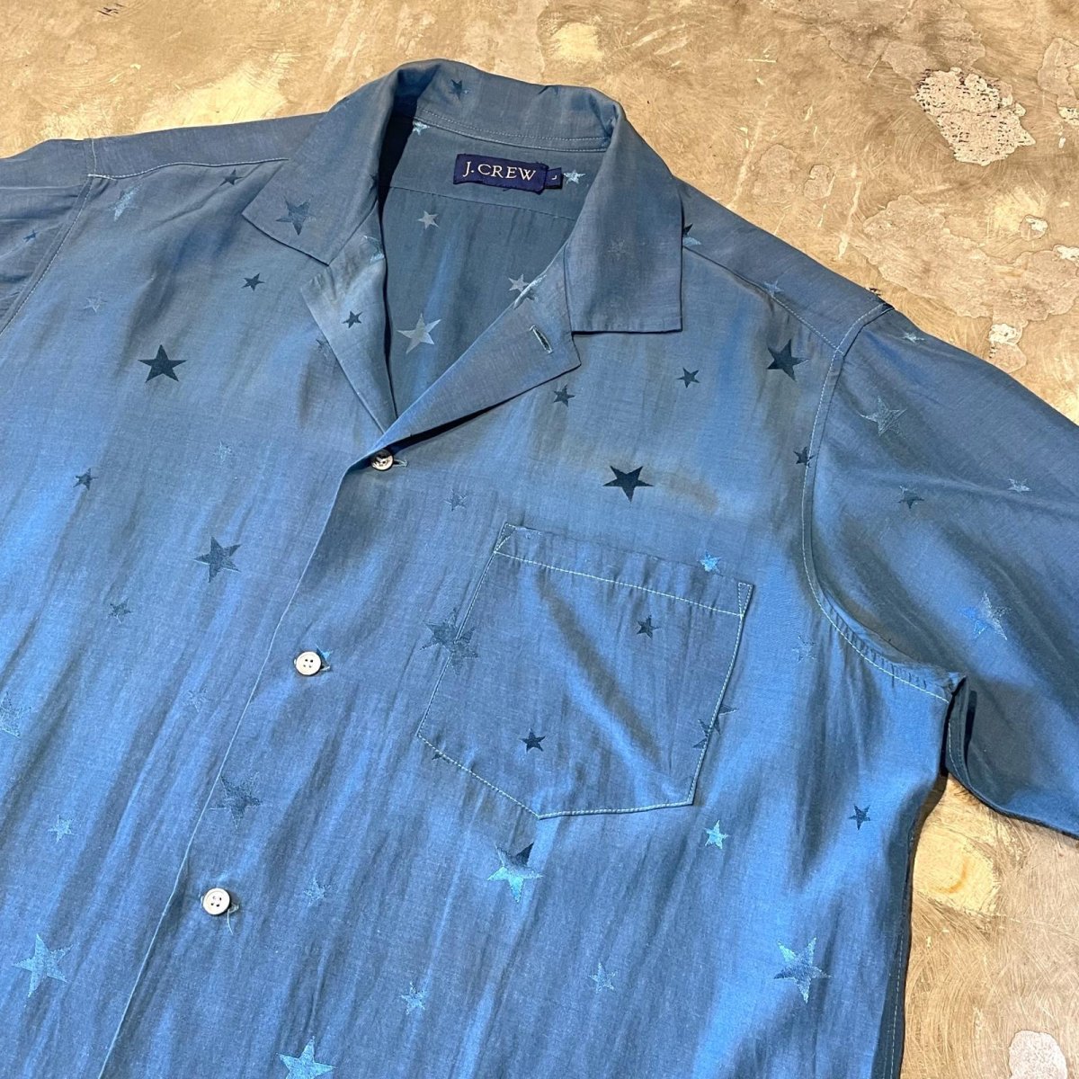 画像4: "J.CREW" STAR GRAPHIC PATTERN COLOR S/S SHIRT / MensL (4)