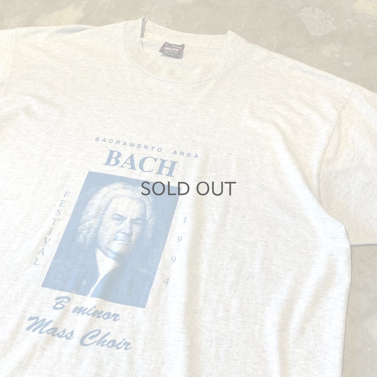 画像4: 90's "BACH" FRONT FACE PRINTED S/S TEE / Mens XL / MADE IN USA (4)
