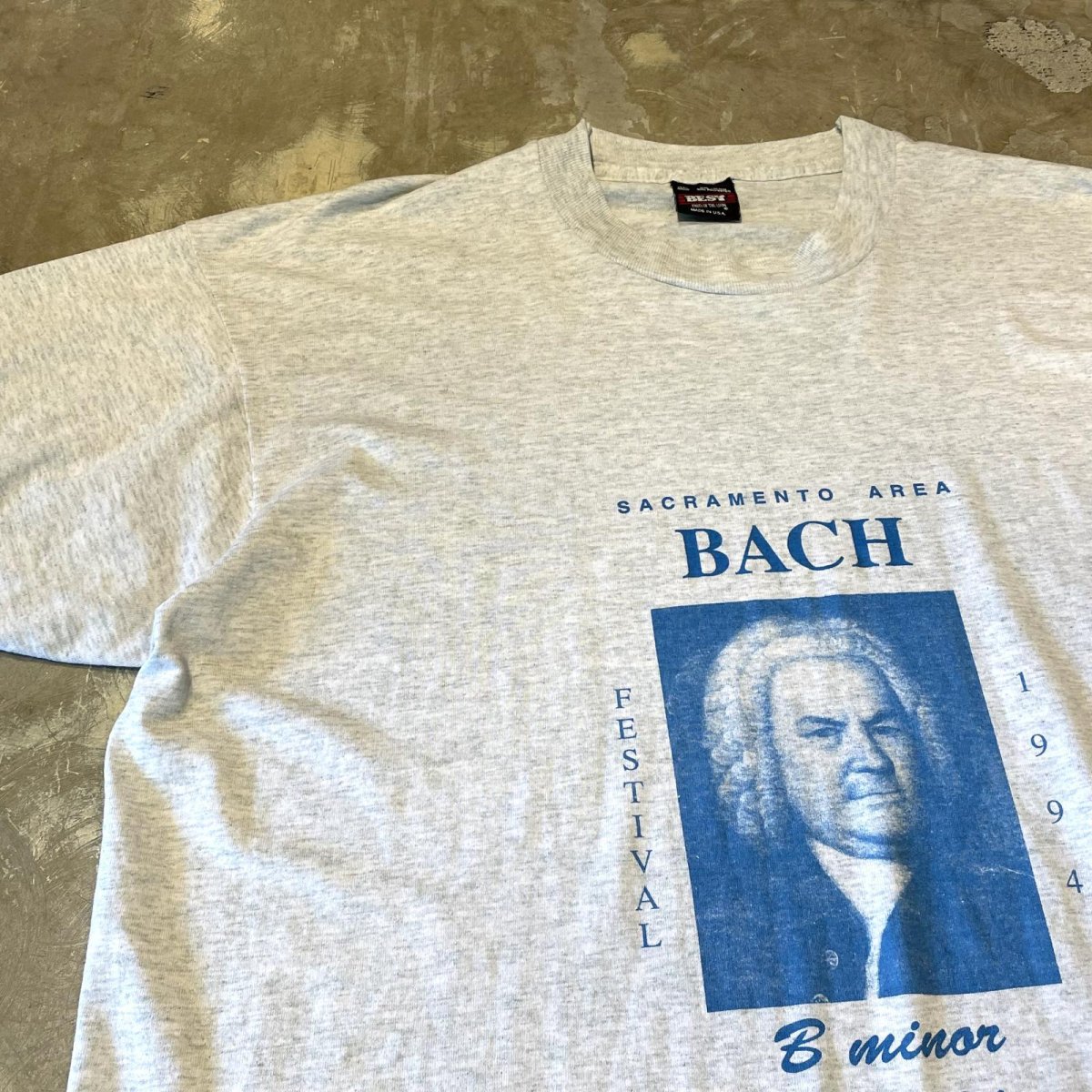 画像3: 90's "BACH" FRONT FACE PRINTED S/S TEE / Mens XL / MADE IN USA (3)