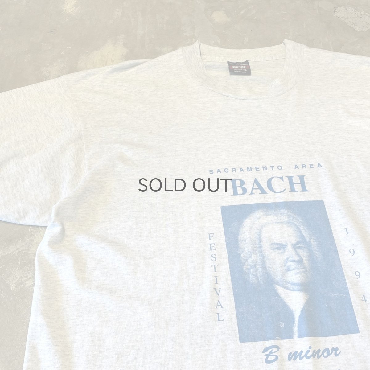 画像3: 90's "BACH" FRONT FACE PRINTED S/S TEE / Mens XL / MADE IN USA (3)