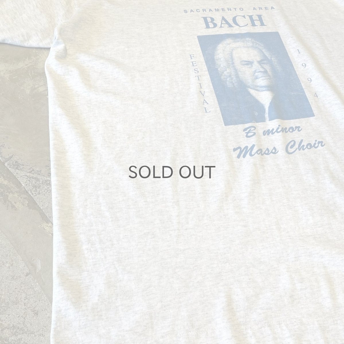 画像5: 90's "BACH" FRONT FACE PRINTED S/S TEE / Mens XL / MADE IN USA (5)